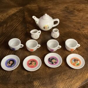 Disney Princess Tea Set - White with Colorful Designs